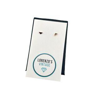 Tiny Petite Triangle Stud Earrings Sterling Silver Rose Gold Wash Dainty Studs